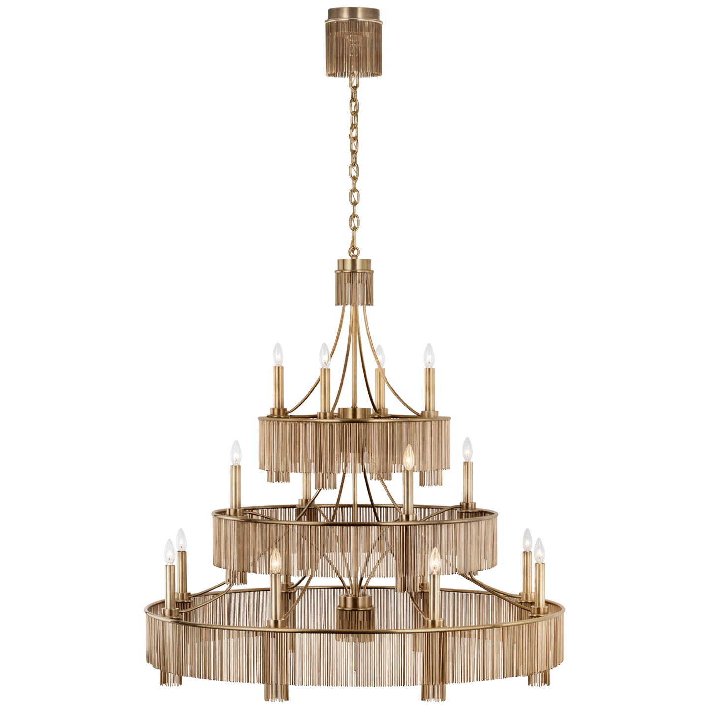 Sutton 50" Three Tier Chandelier