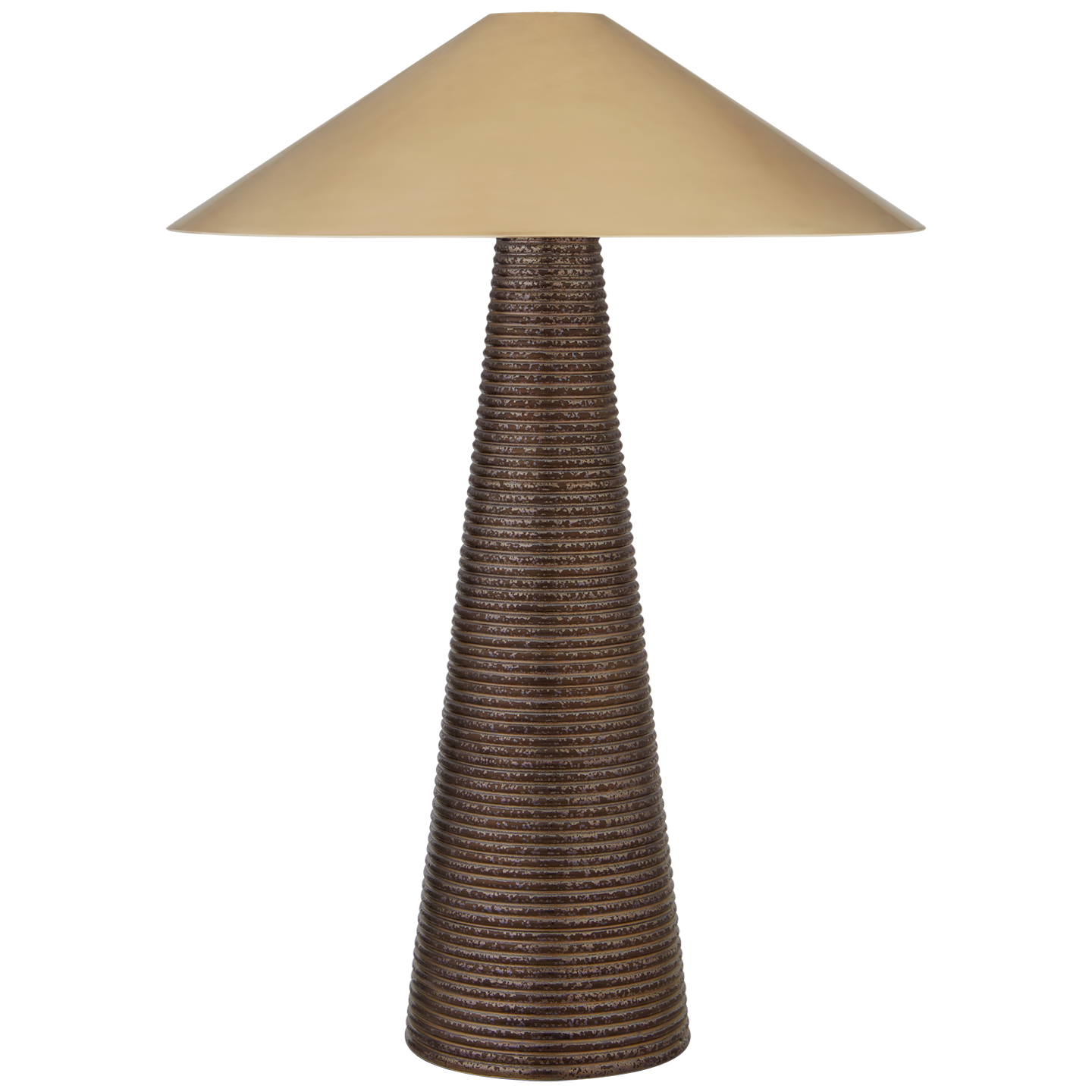 Crystal Bronze with Antique-Burnished Brass Shade